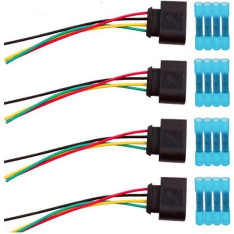 Jeu de 4 connecteurs pour bobine d'allumage, compatible avec A3, A4, A5, A6 TT 1j0973724 2011340 1j0998724 (1/5)