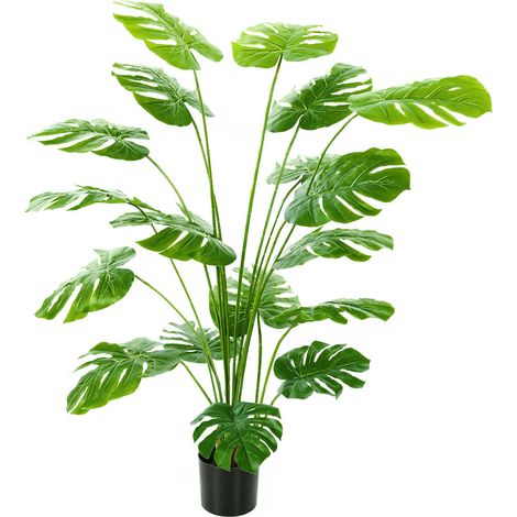 Plante Artificielle Monstera Deliciosa 150 cm avec Pot Arbre Décoratif d'Intérieur pour Salon Chambre Bureau (1/5)