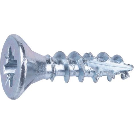 Vis agglo - Fixpro - Tête fraisée - PZ - Acier zingué - 4 x 16 mm - Boîte de 500 (1/5)