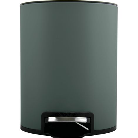Poubelle à pédale Inox RIKU 3L Vert mat Spirella