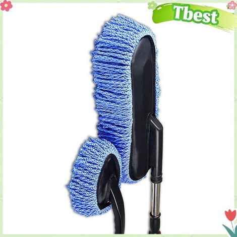 Tbest Brosse de lavage de voiture Brosse de Lavage Auto, Brosse de Nettoyage, Plumeau Extensible à Long Manche en moto coffret (1/5)