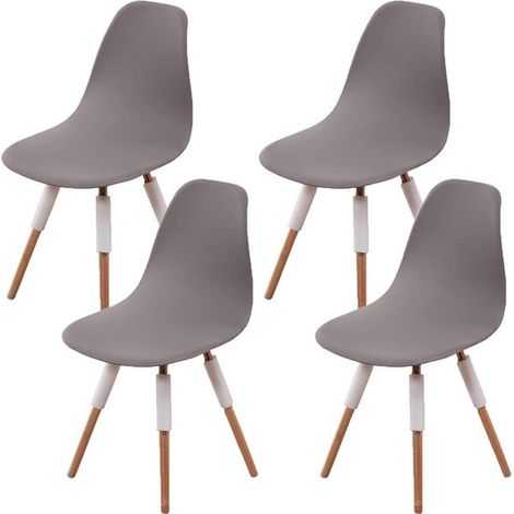 Juego de 4 fundas elásticas para sillas de estilo escandinavo, aptas para sillas de restaurante y de cocina. (1/5)