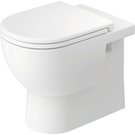 Duravit D-Code WC sur pied Back to Wall, à fond creux, rimless,