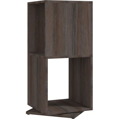 Maison Exclusive - Drehregal Grau und Sonoma-Eiche 34,5x34,5x75,5