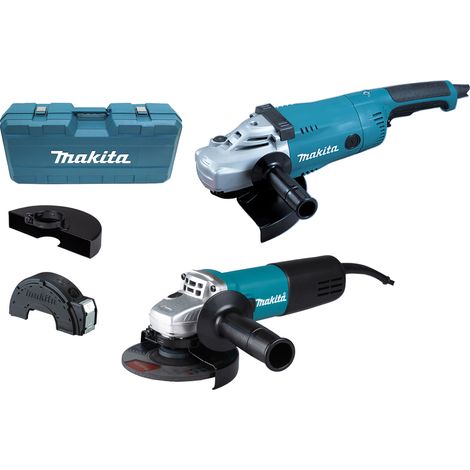 Makita Kit meuleuse d'angle DK0054G : GA9020R + 9558HNR en coffret