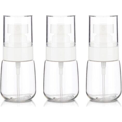 Lot de 3 petits flacons vaporisateurs de voyage, 30 ml, flacons vaporisateurs de voyage vides, mini flacons vaporisateurs en plastique à brume fine (1/5)