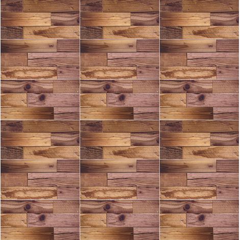 18 Autocollants Muraux Adhésifs Grain de Bois pour Rénovation Meubles - Imperméables Cuisine Salle de Bain (1/5)