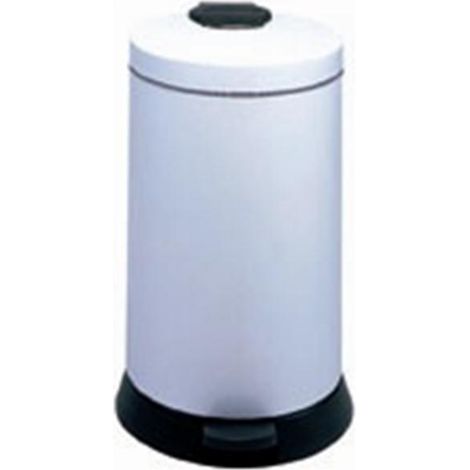 Poubelle à pédale 20l blanc - Rossignol - 92990 (1/2)