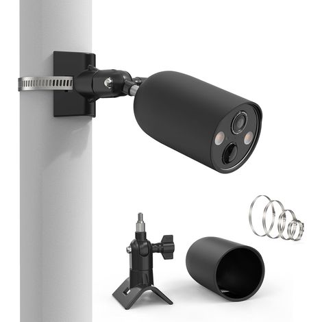 Support de montage sur poteau pour caméra extérieure TP-Link Tapo C425, Support de mât réglable avec étui en silicone Accessoire pour caméra de surveillance extérieure TP-Link Tapo C425 (1/5)