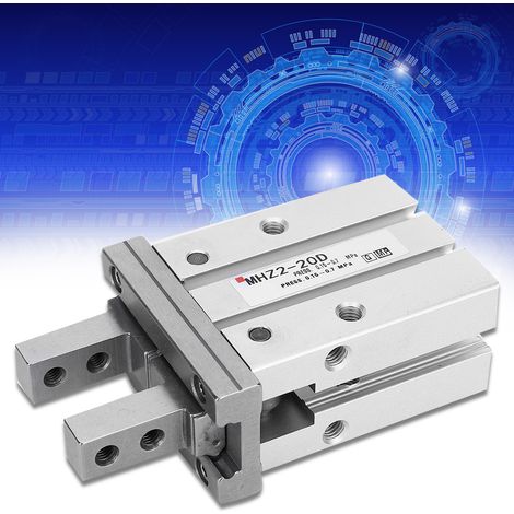 Vérin pneumatique double effet MHZ2-20D en alliage d'aluminium, diamètre du cylindre 10 mm (1/5)