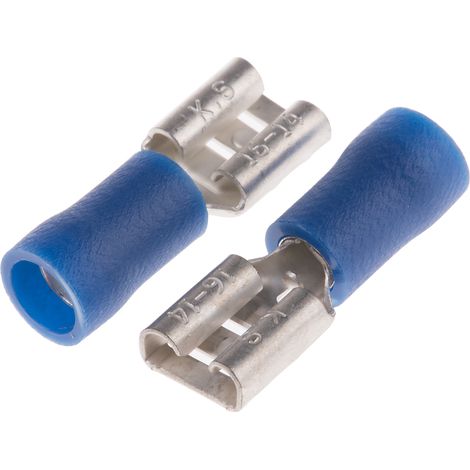 Cosse faston RS PRO, Isolé, Bleu