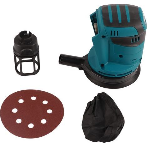 Ponceuse à batterie Li, 3 vitesses réglables, faible Vibration, orbitale sans fil confortable, 5 pouces pour 21V (1/5)