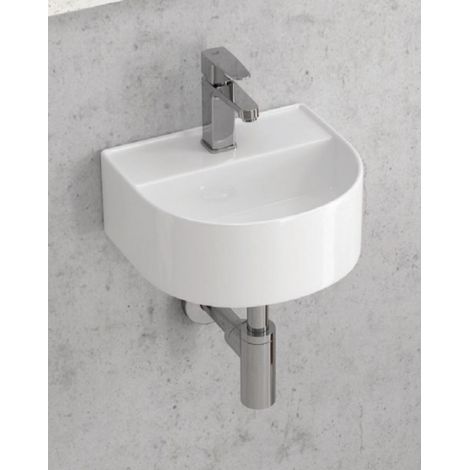 Lave-main demi-lune suspendu VOLANA 32x29x13 cm (1/3)