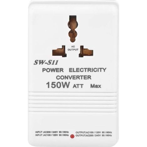 SW S11 150W convertisseur de tension élévateur et abaisseur double transformateur 220V à 110V/110V à 220V prise CN (1/5)