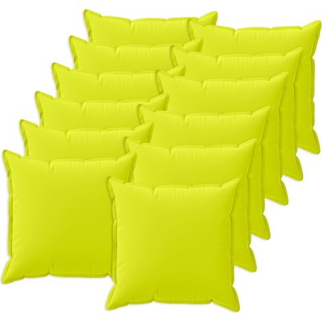 Kissenbezug 12 stk. HOUTEN Hellgrün 50 x 50 cm Polyester vidaXL