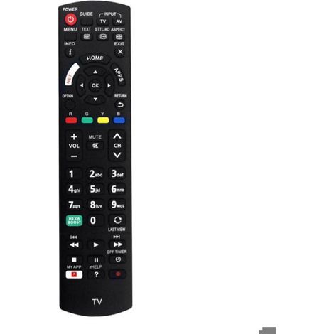 Télécommande - Pour Téléviseur Panasonic TH32ES500H TH40ES500H TH43ES630H - Remplacement N2QAYB001134 - 1 Pièce (1/5)