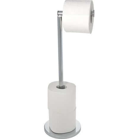 Serviteur WC avec réserve papier en inox FLORENCE (1/4)