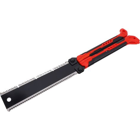 Scie pliante SK5, lame en acier à haute teneur en carbone, scie d'élagage portable pour jardinage et travaux de coupe de bois, idéale pour le camping et le jardinage. (1/5)