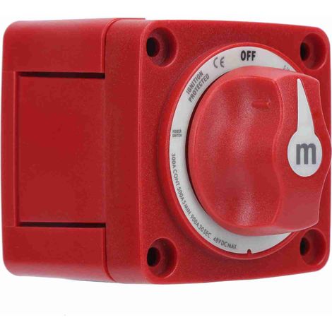 RiToEasysports Interrupteur de Batterie de Yacht Interrupteur de Batterie Marine de de 300A Réglage Continu 500A Intermittent 1500a Démarrage Évaluation en Cuivre étal (1/5)