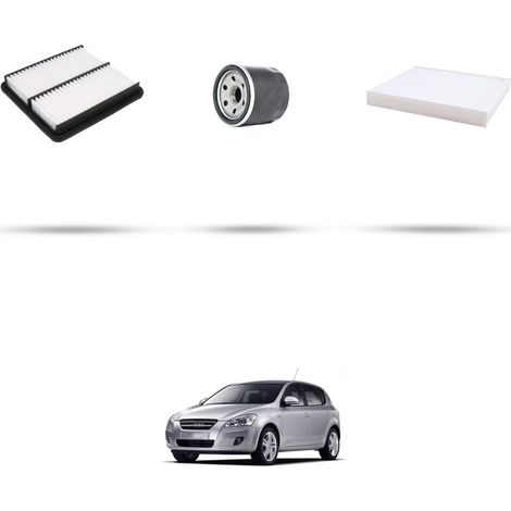 Kit tagliando 3 filtri compatibile con Kia Cee D (ED) 1.6 CVVT 92kw dal 2009 (1/5)