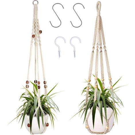 Lot De 2 Cintres pour Plantes, Panier De Jardinière Suspendu (1/5)