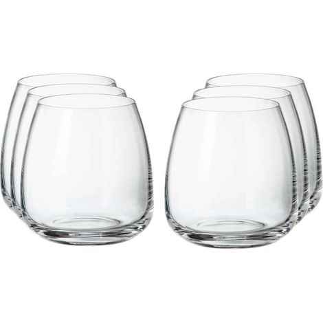 Fade bicchieri acqua Anser cristallo Crystalite Bohemia 40 cl (1/2)