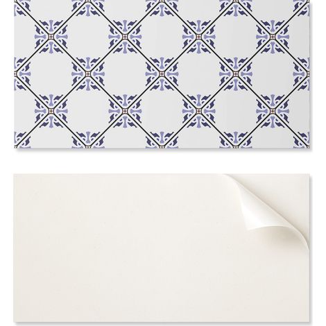 Vinilo decorativo autoadhesivo con estampado para dormitorio, 100x50 cm. Estampado con motivo floral.