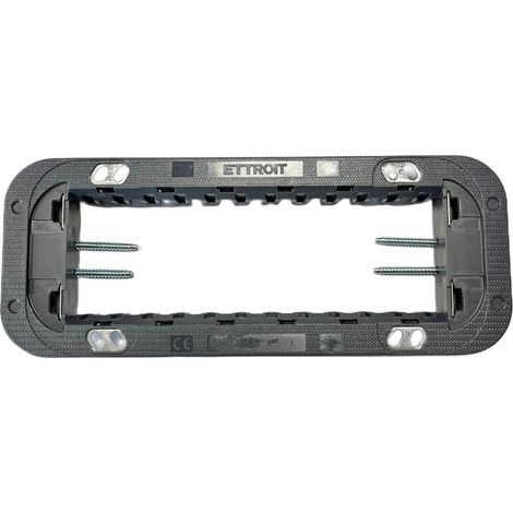 Supporto slim 6 posti compatibile Bticino Axolute per cassetta 6 moduli Ettroit AN0206S (1/3)