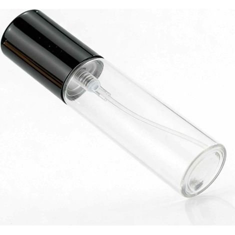 Parfümzerstäuber aus Glas, Mini-Sprühflaschen mit Sicherheitsspitze für Duftsprays, ätherische Öle und Gesichtsöle, 50er-Packung, 10 ml, nachfüllbar (SCHWARZ) (1/5)