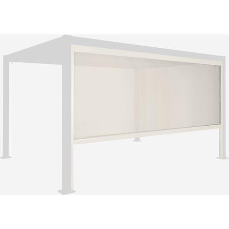 Tenda laterale avvolgibile alluminio e textilene per pergola, 4m (1/5)