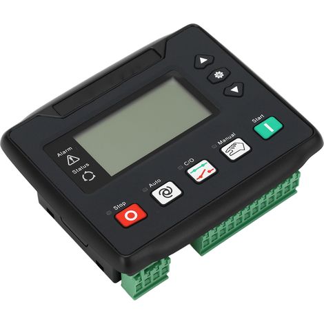 Generatorsteuerung mit automatischer Start-Stopp-Funktion, Alarmschutz, LCD-Display, Fernbedienung, Signalsteuerung, DC 8–35 V (1/5)