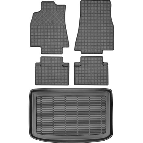Juego de alfombrillas de goma para coche y maletero para Mercedes Clase A W169 Hatchback (2004-2012).
