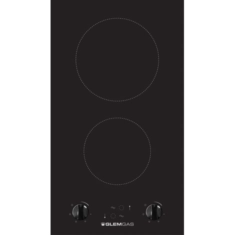 dominó vitrocerámica 29cm 3000w negro - GTH32K01 - glem gas -