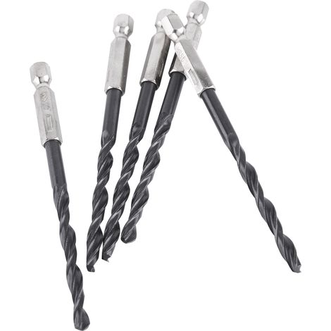 15 forets hexagonaux hélicoïdaux HSS 3/4/5 mm pour outils de travail du bois (1/5)