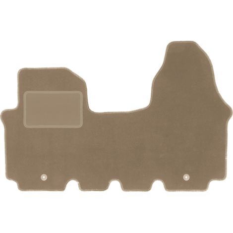 Fahrer-Samtmatte für: Opel Vivaro Lieferwagen (2001-2014), beige