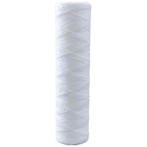 Lot de 5 cartouches filtrantes (5 microns, 25,4 cm) pour la filtration des sédiments et la filtration générale. Remplacement universel. Préfiltre en polypropylène pour osmose inverse. (1/4)