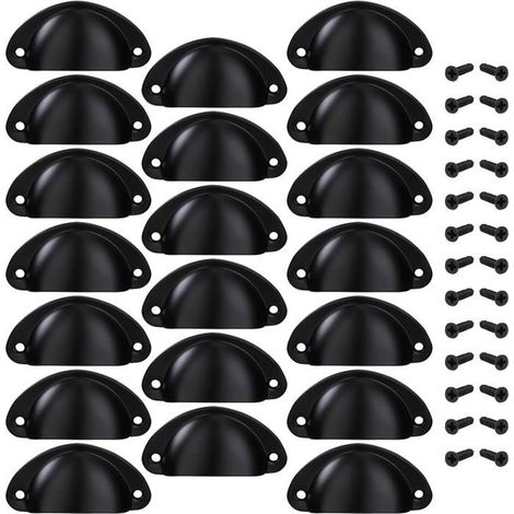 6pcs Poignée d’Armoire, Invisible Poignées Meuble Tiroir, Poignées de porte Dissimulées Poignée Encastrée Affleurante -64mm (1/5)