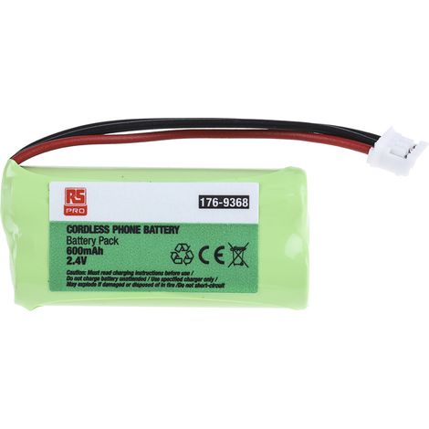 Rs Pro – Bloc batterie rechargeable NiMH 2.4V 600mAh AAA – Pack de 2 – Technologie avancée pour performances optimales – Charge rapide