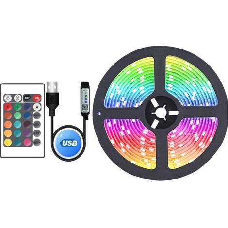 1 bande LED Bluetooth 24 touches + 5050 RGB (30 LED/mètre) - 4 m (1/5)