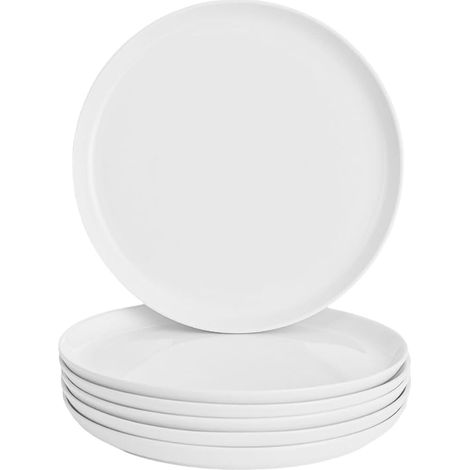 Assiettes Blanches, Plates à Salade 23 Cm