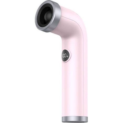 Nuovo mini asciugacapelli portatile angolato con turbina senza pale ad alta velocità, creativo ed elegante, con display digitale. (1/5)