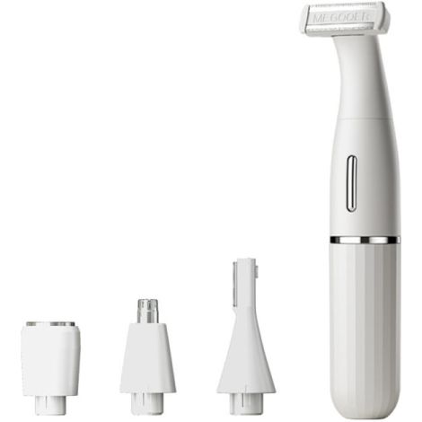 Épilateur IC pour femmes, épilateur visage, rasoir intime, 4 en 1-AquaForge