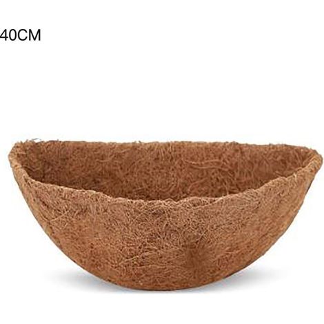 Doublures en fibre de coco pour jardinières et paniers suspendus ronds de 40 cm (16 pouces) (1/2)