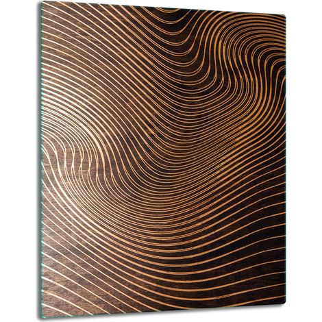 PIASTRA DI PROTEZIONE IN VETRO PER PIANO COTTURA A INDUZIONE 40x52 LEGNO (1/5)