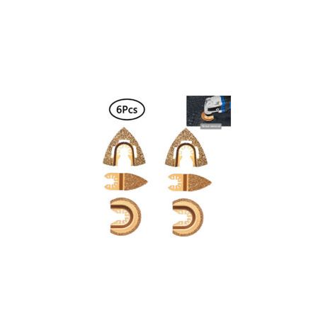 6-teiliges Diamant-Hartmetall-Oszillationssägen-Set für Bosch, Chicago, Craftsman, Dewalt, Dremel, Fein, Genesis, Harbor - Crezuo