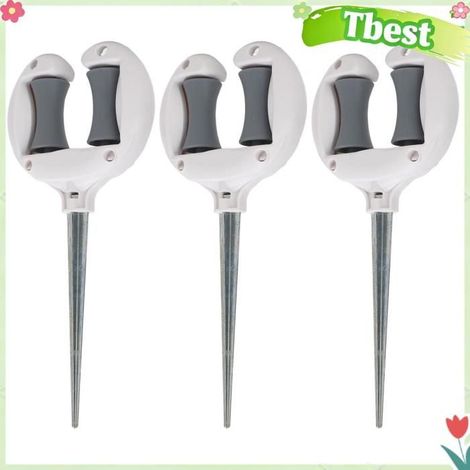 Tbest Support de guide de tuyau d'arrosage Guide de Tuyau D'arrosage, Paquet de 3 Pointes de Guidage de Rouleau de piscine essence (1/5)