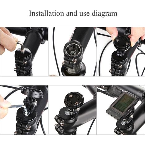 Support de tableau de codes avec base adaptatrice pour cyclisme extérieur, noir (1/4)