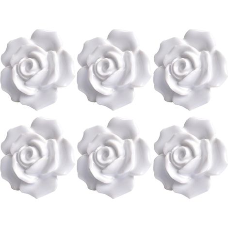 Keramikknöpfe für Türen und Schubladen florales Design ideal