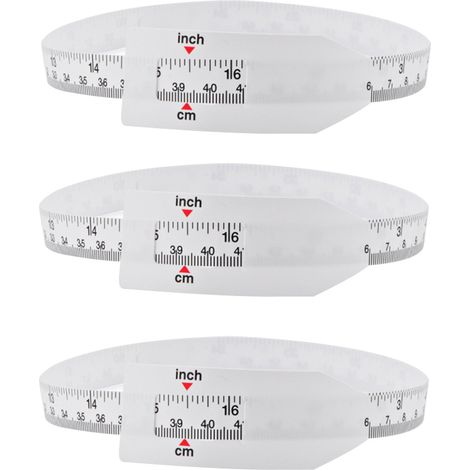 Lot de 3 rubans de mesure du tour de tête de bébé en plastique PP, 60 cm (24 pouces) de long. (1/5)