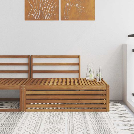 vidaXL Divano Esterno Finale Naturale 115 x 83 x 73 cm